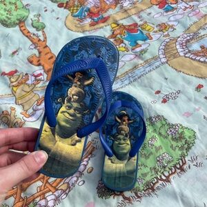 2007 Shrek Flip Flops